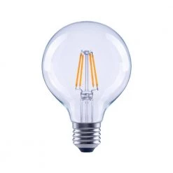 40-Watt Equivalent G25 Globe Dimmable Clear Glass Filament Vintage E26 Medium Base Cool White LED Light Bulb (6-Pack) by EcoSmart 12 40-Watt Equivalent G25 Globe Dimmable Clear Glass Filament Vintage E26 Medium Base Cool White LED Light Bulb (6-Pack) by EcoSmart -EcoSmart Sales ecosmart led light bulbs fg 04044 1f 1000