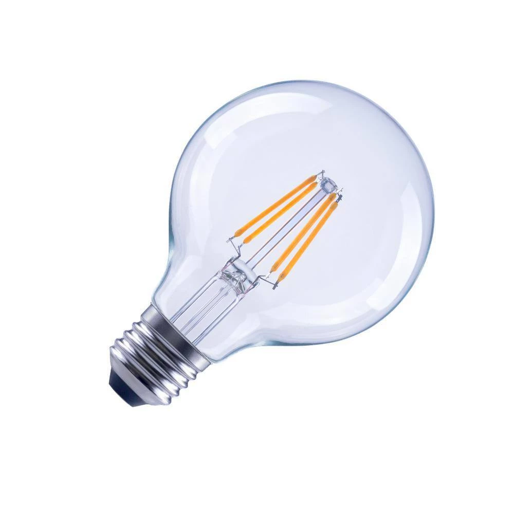 40-Watt Equivalent G25 Globe Dimmable Clear Glass Filament Vintage E26 Medium Base Cool White LED Light Bulb (6-Pack) by EcoSmart 9 40-Watt Equivalent G25 Globe Dimmable Clear Glass Filament Vintage E26 Medium Base Cool White LED Light Bulb (6-Pack) by EcoSmart - Image 7