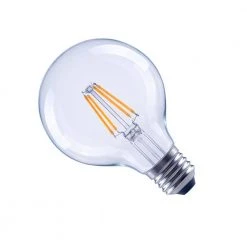 40-Watt Equivalent G25 Globe Dimmable Clear Glass Filament Vintage E26 Medium Base Cool White LED Light Bulb (6-Pack) by EcoSmart 14 40-Watt Equivalent G25 Globe Dimmable Clear Glass Filament Vintage E26 Medium Base Cool White LED Light Bulb (6-Pack) by EcoSmart -EcoSmart Sales ecosmart led light bulbs fg 04044 fa 1000