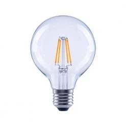 60-Watt Equivalent G25 Globe Dimmable Clear Glass Filament Vintage E26 Medium Base Cool White LED Light Bulb (6-Pack) by EcoSmart -EcoSmart Sales ecosmart led light bulbs fg 04047 1f 1000