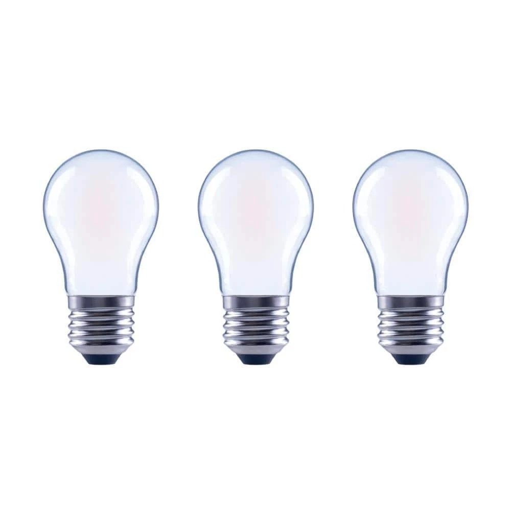 40-Watt Equivalent A15 Dimmable ENERGY STAR Frosted Glass Decorative Filament Vintage LED Light Bulb Daylight (3-Pack) by EcoSmart 3 40-Watt Equivalent A15 Dimmable ENERGY STAR Frosted Glass Decorative Filament Vintage LED Light Bulb Daylight (3-Pack) by EcoSmart