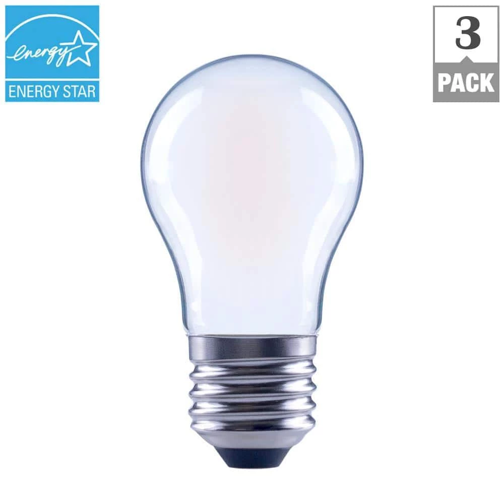 40-Watt Equivalent A15 Dimmable ENERGY STAR Frosted Glass Decorative Filament Vintage LED Light Bulb Daylight (3-Pack) by EcoSmart 4 40-Watt Equivalent A15 Dimmable ENERGY STAR Frosted Glass Decorative Filament Vintage LED Light Bulb Daylight (3-Pack) by EcoSmart - Image 2