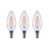 40-Watt Equivalent B11 Dimmable E12 Candelabra ENERGY STAR Clear Glass LED Vintage Edison Light Bulb Soft White (3-Pack) by EcoSmart -EcoSmart Sales ecosmart led light bulbs fg 04067 64 1000