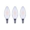 60-Watt Equivalent B11 Dimmable E12 Candelabra ENERGY STAR Frosted Glass LED Vintage Edison Light Bulb Daylight (3-Pack) by EcoSmart -EcoSmart Sales ecosmart led light bulbs fg 04078 64 1000