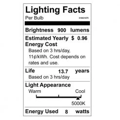 100- -Watt Equivalent A15 Dimmable Appliance Fan Frosted Glass Edison Filament LED Light Bulb Daylight (3-Pack) by EcoSmart -EcoSmart Sales ecosmart led light bulbs fg 04208 4f 1000