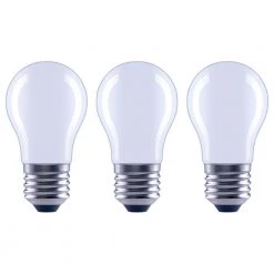 100- -Watt Equivalent A15 Dimmable Appliance Fan Frosted Glass Edison Filament LED Light Bulb Daylight (3-Pack) by EcoSmart