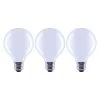 100-Watt Equivalent G25 Dimmable Globe Frosted Glass Filament LED Vintage Edison Light Bulb Daylight (3-Pack) by EcoSmart 1 100-Watt Equivalent G25 Dimmable Globe Frosted Glass Filament LED Vintage Edison Light Bulb Daylight (3-Pack) by EcoSmart -EcoSmart Sales ecosmart led light bulbs fg 04217 64 1000