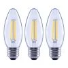 100-Watt Equivalent B13 Blunt Tip Dimmable Candle E26 Base Clear Glass LED Vintage Edison Light Bulb Soft White (3-Pack) by EcoSmart -EcoSmart Sales ecosmart led light bulbs fg 04220 64 1000