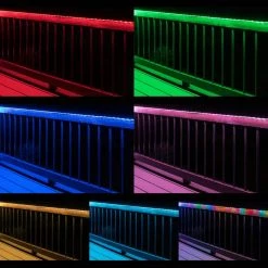 13.2 ft. RGB Pixel LED Heavy-Duty Strip Light with Remote Control by EcoSmart -EcoSmart Sales ecosmart light bulbs changers al15 13 2 rgb 1f 1000