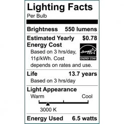 60-Watt Equivalent PAR16 Dimmable Flood LED Light Bulb Bright White (2-Pack) by EcoSmart 13 60-Watt Equivalent PAR16 Dimmable Flood LED Light Bulb Bright White (2-Pack) by EcoSmart -EcoSmart Sales glass like silver ecosmart led light bulbs a20pr1660wesd32 1f 1000
