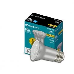 60-Watt Equivalent PAR16 Dimmable Flood LED Light Bulb Bright White (2-Pack) by EcoSmart 11 60-Watt Equivalent PAR16 Dimmable Flood LED Light Bulb Bright White (2-Pack) by EcoSmart -EcoSmart Sales glass like silver ecosmart led light bulbs a20pr1660wesd32 c3 1000