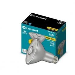 75-Watt Equivalent PAR30 Dimmable Flood LED Light Bulb Bright White (2-Pack) by EcoSmart 13 75-Watt Equivalent PAR30 Dimmable Flood LED Light Bulb Bright White (2-Pack) by EcoSmart -EcoSmart Sales glass like silver ecosmart led light bulbs a20pr3075wesd32 c3 1000