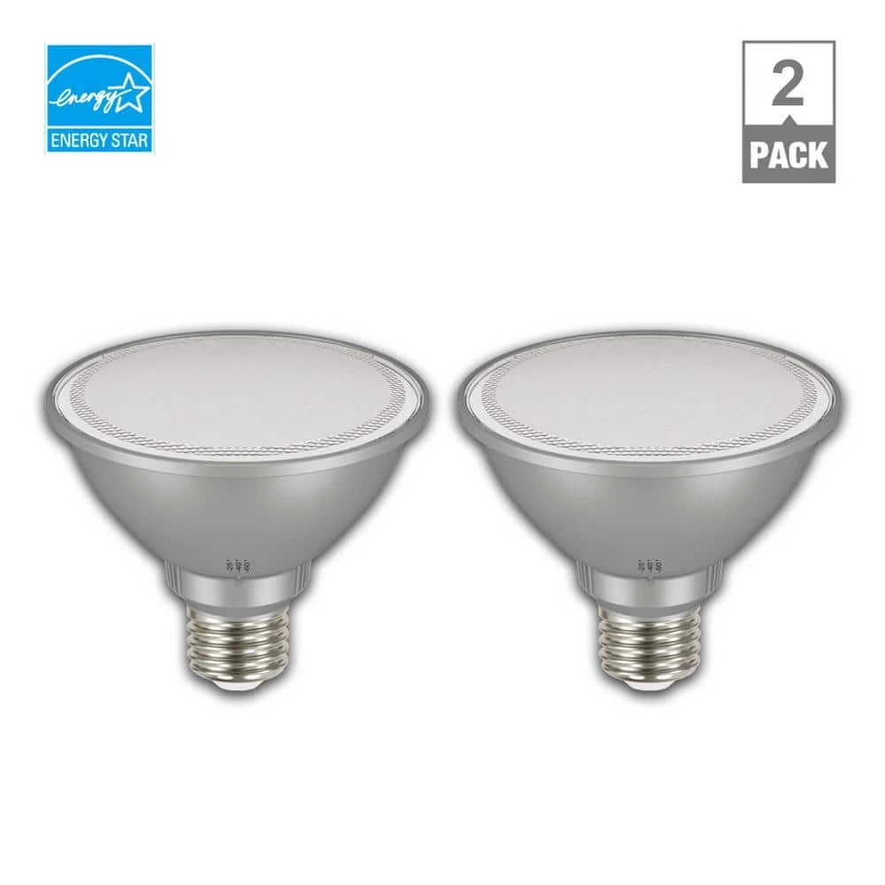 75-Watt Equivalent PAR30S Dimmable Adjustable Beam Angle LED Light Bulb Bright White (2-Pack) by EcoSmart 5 75-Watt Equivalent PAR30S Dimmable Adjustable Beam Angle LED Light Bulb Bright White (2-Pack) by EcoSmart - Image 3