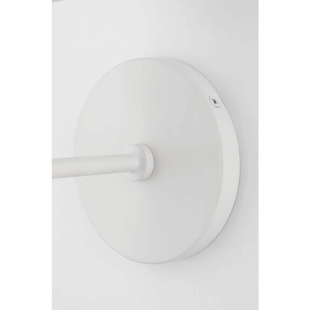 Mina 1 Light Glossy White LED Wall Sconce by MITZI HUDSON VALLEY LIGHTING 5 Mina 1 Light Glossy White LED Wall Sconce by MITZI HUDSON VALLEY LIGHTING - Image 3