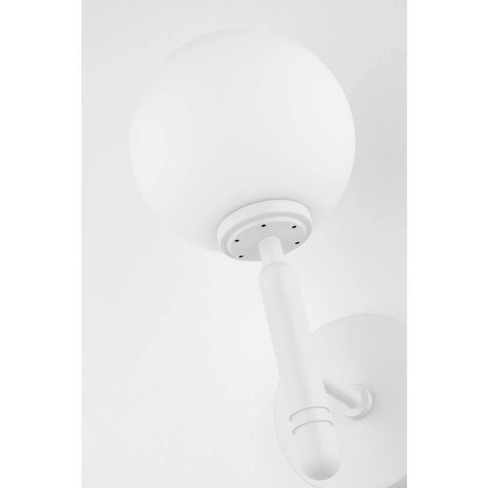 Mina 1 Light Glossy White LED Wall Sconce by MITZI HUDSON VALLEY LIGHTING 4 Mina 1 Light Glossy White LED Wall Sconce by MITZI HUDSON VALLEY LIGHTING - Image 2