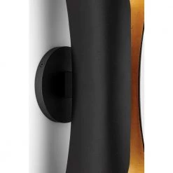 Josie 2 Light Gold Leaf/Black Wall Sconce by MITZI HUDSON VALLEY LIGHTING -EcoSmart Sales gold leaf black mitzi hudson valley lighting wall lamps h315102 gl bk 44 1000