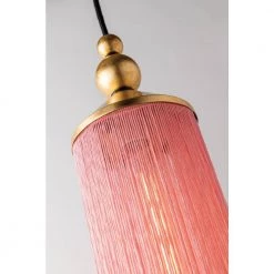 Scarlett 1-Light Gold Leaf/Pink Pendant by MITZI HUDSON VALLEY LIGHTING 12 Scarlett 1-Light Gold Leaf/Pink Pendant by MITZI HUDSON VALLEY LIGHTING -EcoSmart Sales gold leaf mitzi hudson valley lighting chandeliers h300701 gl pk 44 1000