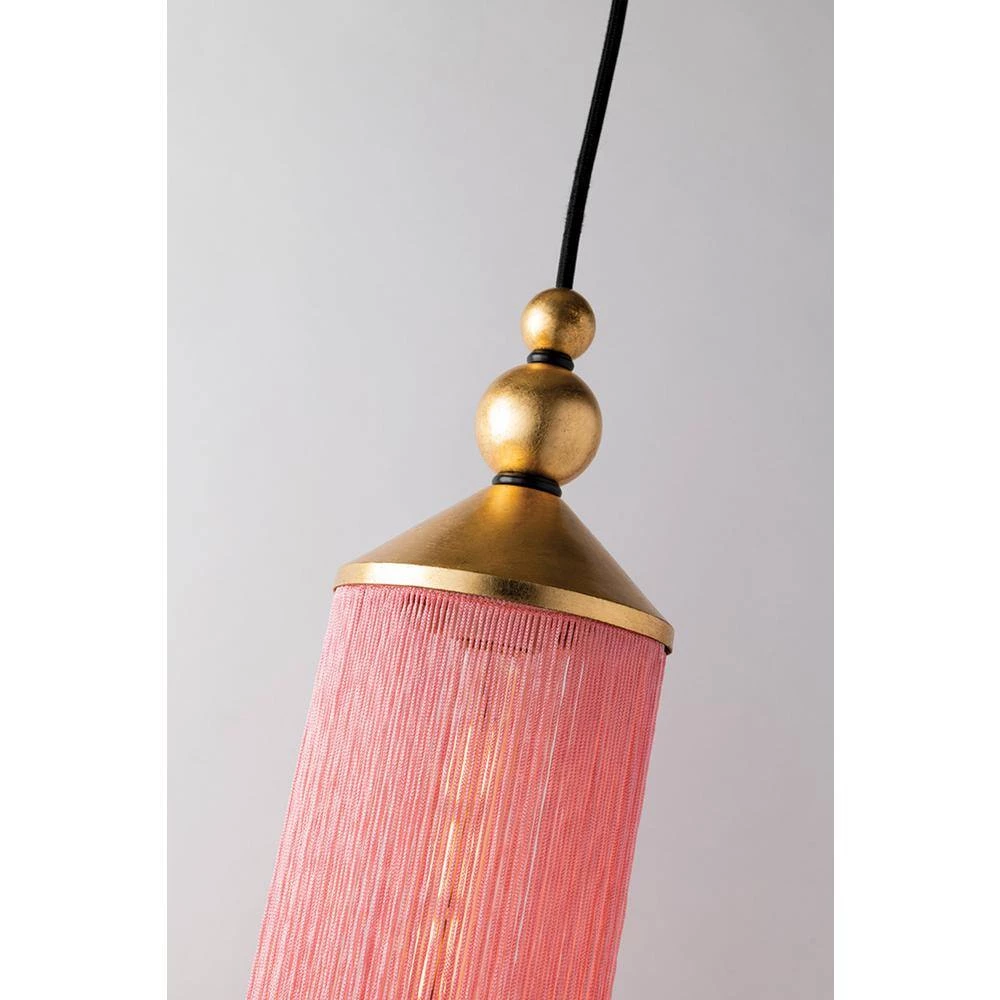 Scarlett 1-Light Gold Leaf/Pink Pendant by MITZI HUDSON VALLEY LIGHTING 4 Scarlett 1-Light Gold Leaf/Pink Pendant by MITZI HUDSON VALLEY LIGHTING - Image 2