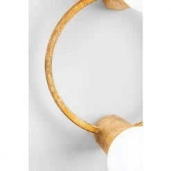 Hope 4.75 in. 4-Light Gold Leaf Vanity Light by MITZI HUDSON VALLEY LIGHTING -EcoSmart Sales gold leaf mitzi hudson valley lighting vanity lighting h413304 gl 44 1000