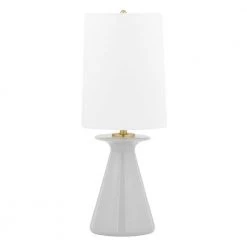 Callie 23 in. Gray Bedside Lamp by MITZI HUDSON VALLEY LIGHTING