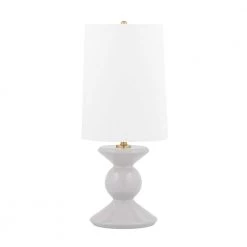 Lonnie 18.75 in. Gray Bedside Lamp by MITZI HUDSON VALLEY LIGHTING