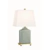 Brynn 17 in. High Jade Table Lamp with Off White Linen Shade by MITZI HUDSON VALLEY LIGHTING
