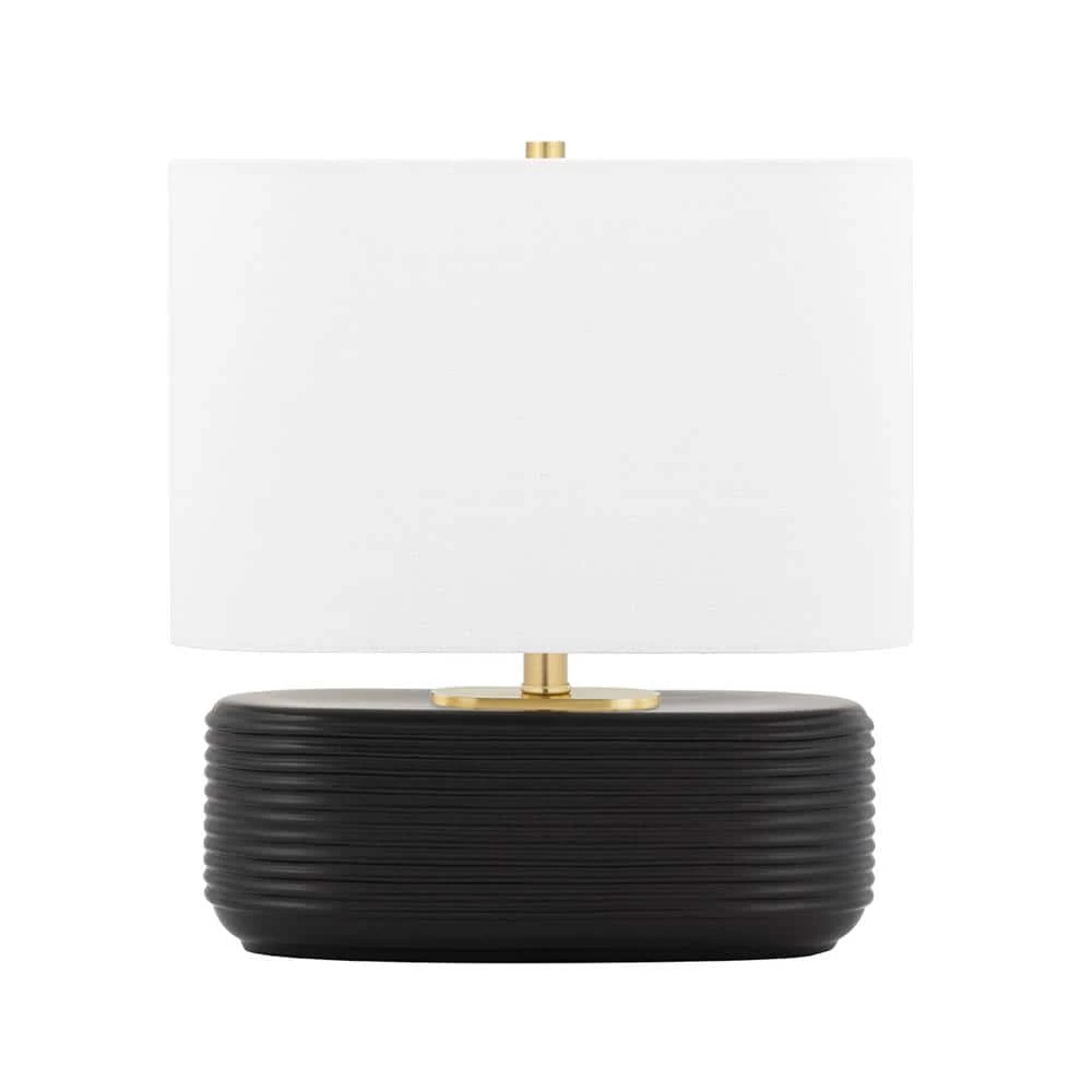 Janel 14 in. Matte Black Bedside Lamp by MITZI HUDSON VALLEY LIGHTING 3 Janel 14 in. Matte Black Bedside Lamp by MITZI HUDSON VALLEY LIGHTING