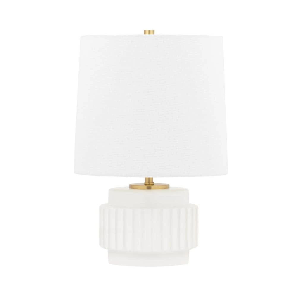 Kalani 14 in. Matte White Bedside Lamp by MITZI HUDSON VALLEY LIGHTING 3 Kalani 14 in. Matte White Bedside Lamp by MITZI HUDSON VALLEY LIGHTING