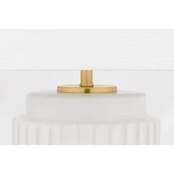 Kalani 14 in. Matte White Bedside Lamp by MITZI HUDSON VALLEY LIGHTING 14 Kalani 14 in. Matte White Bedside Lamp by MITZI HUDSON VALLEY LIGHTING -EcoSmart Sales matte white mitzi hudson valley lighting table lamps hl452201 mw fa 1000