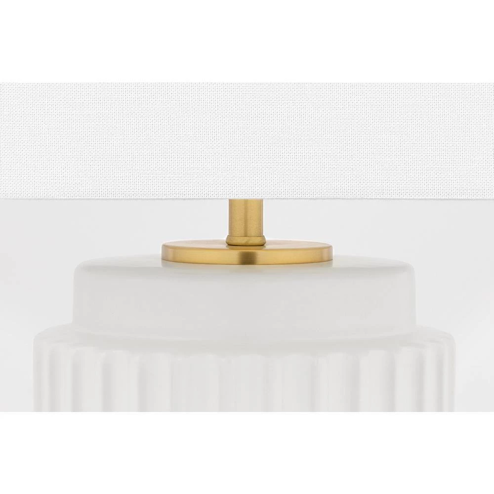 Kalani 14 in. Matte White Bedside Lamp by MITZI HUDSON VALLEY LIGHTING 8 Kalani 14 in. Matte White Bedside Lamp by MITZI HUDSON VALLEY LIGHTING - Image 6