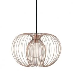 Jasmine 1-Light Polished Copper Large Pendant by MITZI HUDSON VALLEY LIGHTING