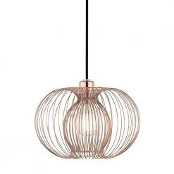 Jasmine 1-Light Polished Copper Small Pendant by MITZI HUDSON VALLEY LIGHTING