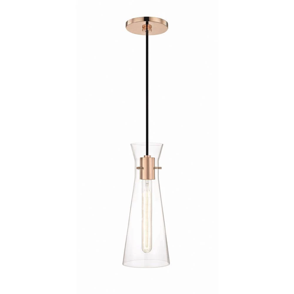 Anya 1-Light Polished Copper Pendant with Clear Glass by MITZI HUDSON VALLEY LIGHTING 3 Anya 1-Light Polished Copper Pendant with Clear Glass by MITZI HUDSON VALLEY LIGHTING - Image 2