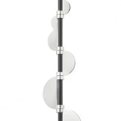 Phoenix 1-Light Polished Nickel and Black Pendant by MITZI HUDSON VALLEY LIGHTING -EcoSmart Sales polished nickel black mitzi hudson valley lighting chandeliers h386701 pn bk 4f 1000