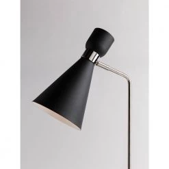 Willa 24.25 in. Polished Nickel/Black Table Lamp by MITZI HUDSON VALLEY LIGHTING -EcoSmart Sales polished nickel black mitzi hudson valley lighting table lamps hl295201 pn bk 4f 1000