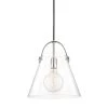 Karin 1-Light Polished Nickel Large Pendant with Clear Glass by MITZI HUDSON VALLEY LIGHTING -EcoSmart Sales polished nickel mitzi hudson valley lighting chandeliers h162701l pn 64 1000