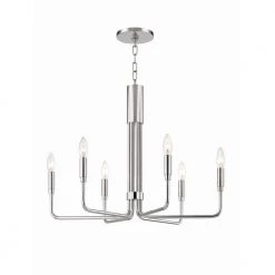 Brigitte 6-Light 25 in. W Polished Nickel Pendant by MITZI HUDSON VALLEY LIGHTING