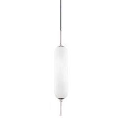 Miley 1-Light Polished Nickel Pendant by MITZI HUDSON VALLEY LIGHTING