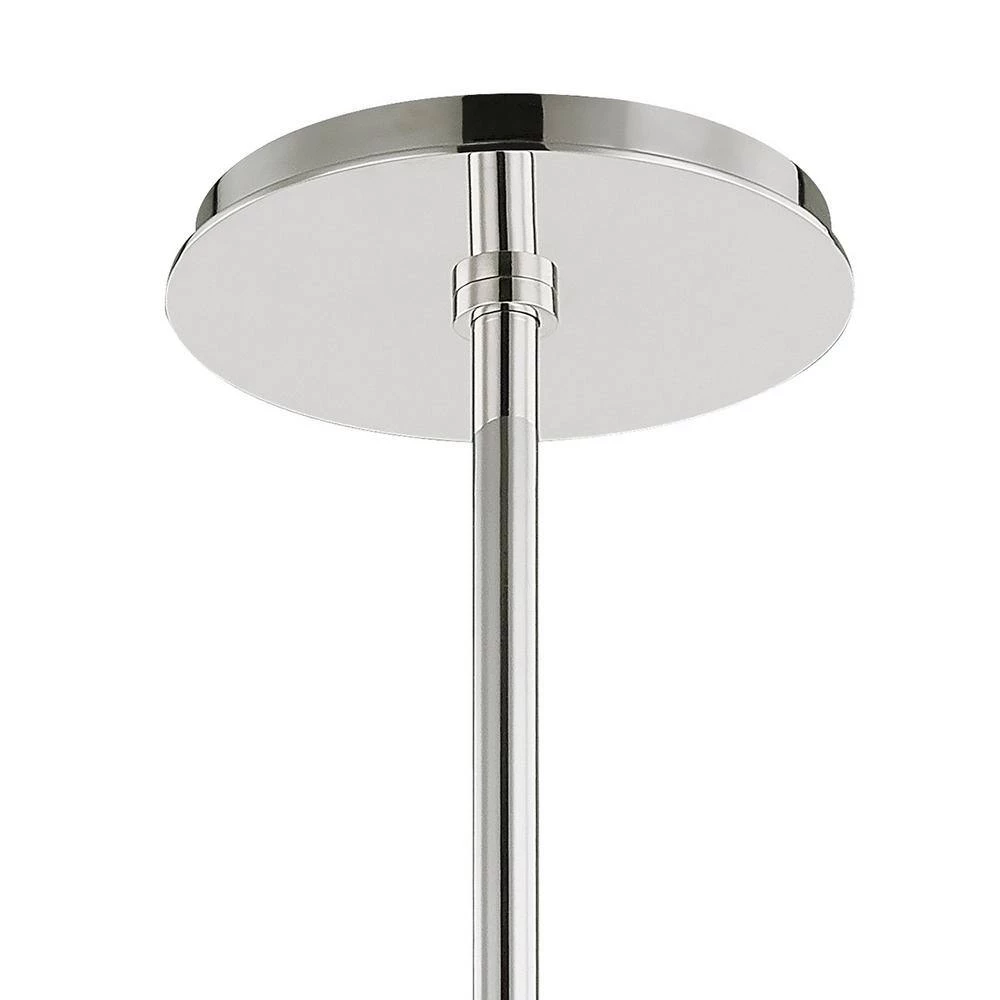 Harlow 1-Light Polished Nickel Pendant with Glass Shade by MITZI HUDSON VALLEY LIGHTING 6 Harlow 1-Light Polished Nickel Pendant with Glass Shade by MITZI HUDSON VALLEY LIGHTING - Image 4
