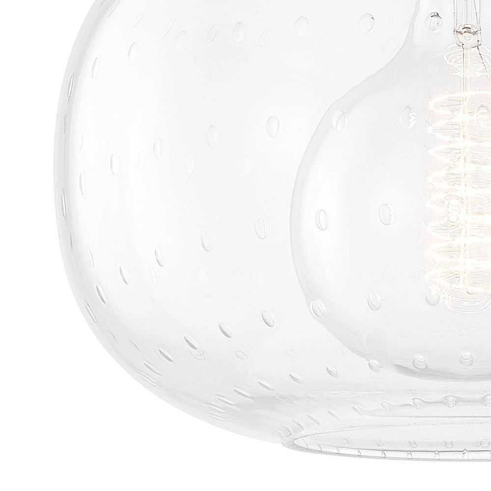 Harlow 1-Light Polished Nickel Pendant with Glass Shade by MITZI HUDSON VALLEY LIGHTING 5 Harlow 1-Light Polished Nickel Pendant with Glass Shade by MITZI HUDSON VALLEY LIGHTING - Image 3