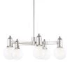 Bryce 5-Light Polished Nickel Geometric Chandelier by MITZI HUDSON VALLEY LIGHTING -EcoSmart Sales polished nickel mitzi hudson valley lighting chandeliers h419805 pn 64 1000