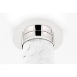 Asime 1-Light Polished Nickel Flush Mount by MITZI HUDSON VALLEY LIGHTING -EcoSmart Sales polished nickel mitzi hudson valley lighting flush mount lights h120601 pn 4f 1000