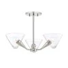 Isabella 12 in. 3-Light Polished Nickel Semi-Flush Mount with Clear Shade by MITZI HUDSON VALLEY LIGHTING 1 Isabella 12 in. 3-Light Polished Nickel Semi-Flush Mount with Clear Shade by MITZI HUDSON VALLEY LIGHTING -EcoSmart Sales polished nickel mitzi hudson valley lighting flush mount lights h327603 pn 64 1000
