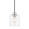 Neko 1-Light Polished Nickel Pendant with Clear Glass by MITZI HUDSON VALLEY LIGHTING -EcoSmart Sales polished nickel mitzi hudson valley lighting pendant lights h108701 pn 64 1000