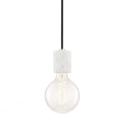 Asime 1-Light Polished Nickel Pendant by MITZI HUDSON VALLEY LIGHTING