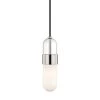 Emilia 1-Light Polished Nickel LED Pendant with Clear Glass Top Opal Glass Bottom by MITZI HUDSON VALLEY LIGHTING -EcoSmart Sales polished nickel mitzi hudson valley lighting pendant lights h126701 pn 64 1000