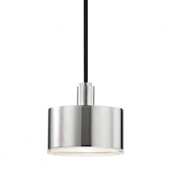 Nora 1-Light Polished Nickel LED Pendant with Clear Glass by MITZI HUDSON VALLEY LIGHTING