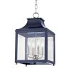 Leigh 4-Light 11.5 in. W Polished Nickel/Navy Pendant with Clear Glass Panel by MITZI HUDSON VALLEY LIGHTING -EcoSmart Sales polished nickel mitzi hudson valley lighting pendant lights h259704s pn nvy 64 1000