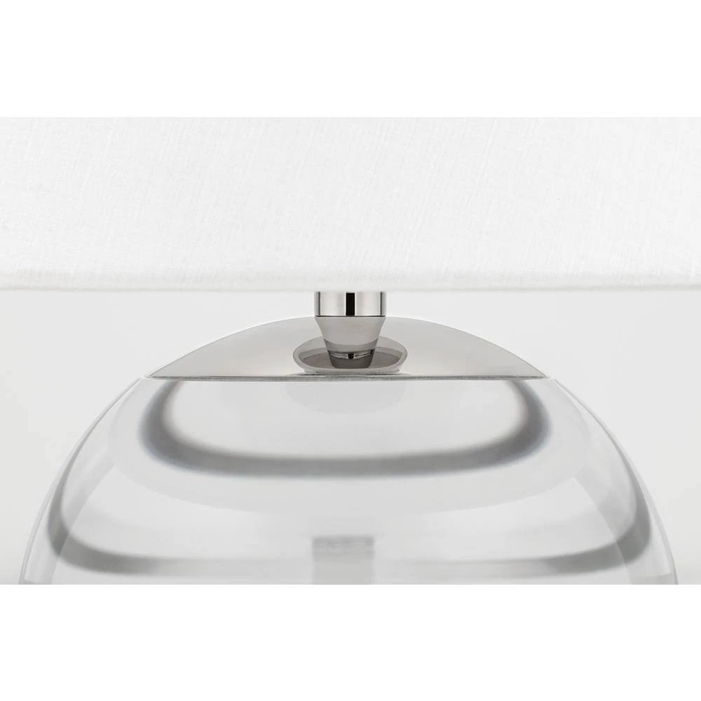 Nicole 12.75 in. Polished Nickel Table Lamp by MITZI HUDSON VALLEY LIGHTING 8 Nicole 12.75 in. Polished Nickel Table Lamp by MITZI HUDSON VALLEY LIGHTING - Image 6