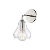 Sadie 1-Light Polished Nickel Small Wall Sconce with Clear Glass by MITZI HUDSON VALLEY LIGHTING 1 Sadie 1-Light Polished Nickel Small Wall Sconce with Clear Glass by MITZI HUDSON VALLEY LIGHTING -EcoSmart Sales polished nickel mitzi hudson valley lighting vanity lighting h104101s pn 64 1000